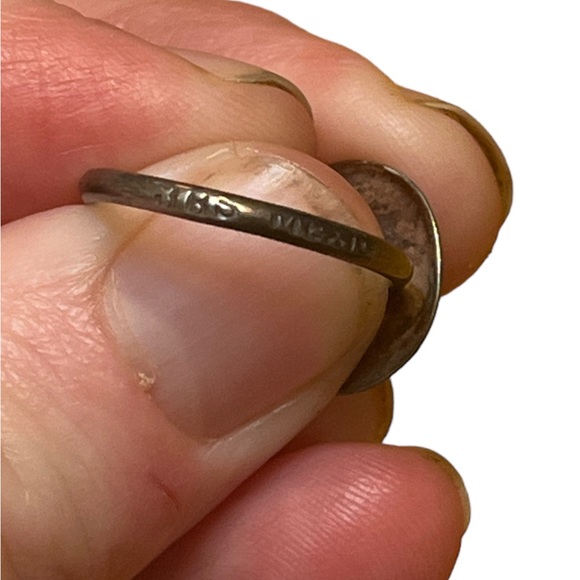 Vintage Sterling JBS Mexico Inlayed Ring - Picture 3 of 4